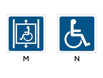 Panneau accessibilité handicapé 3